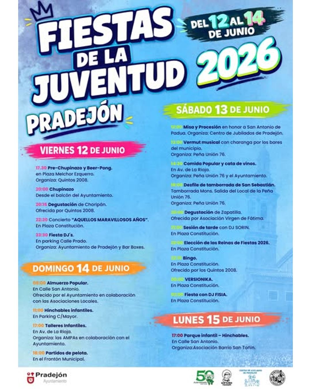 Fiestas de la Juventud 2026