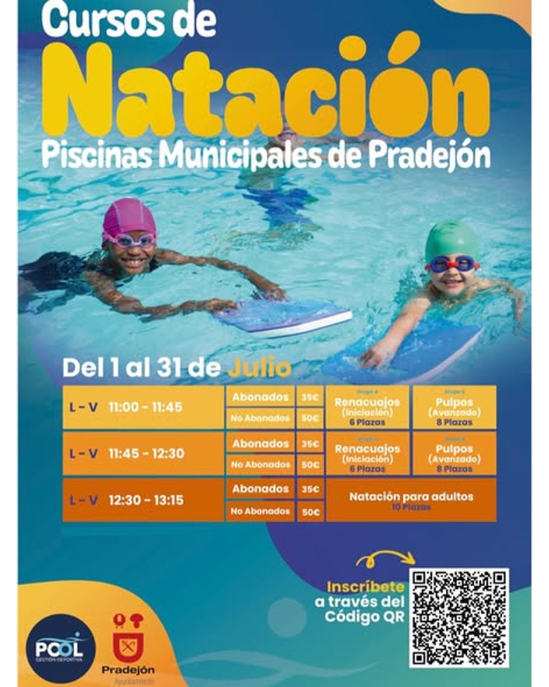 Cursos de Natación y Agua Gym – Verano 2026
