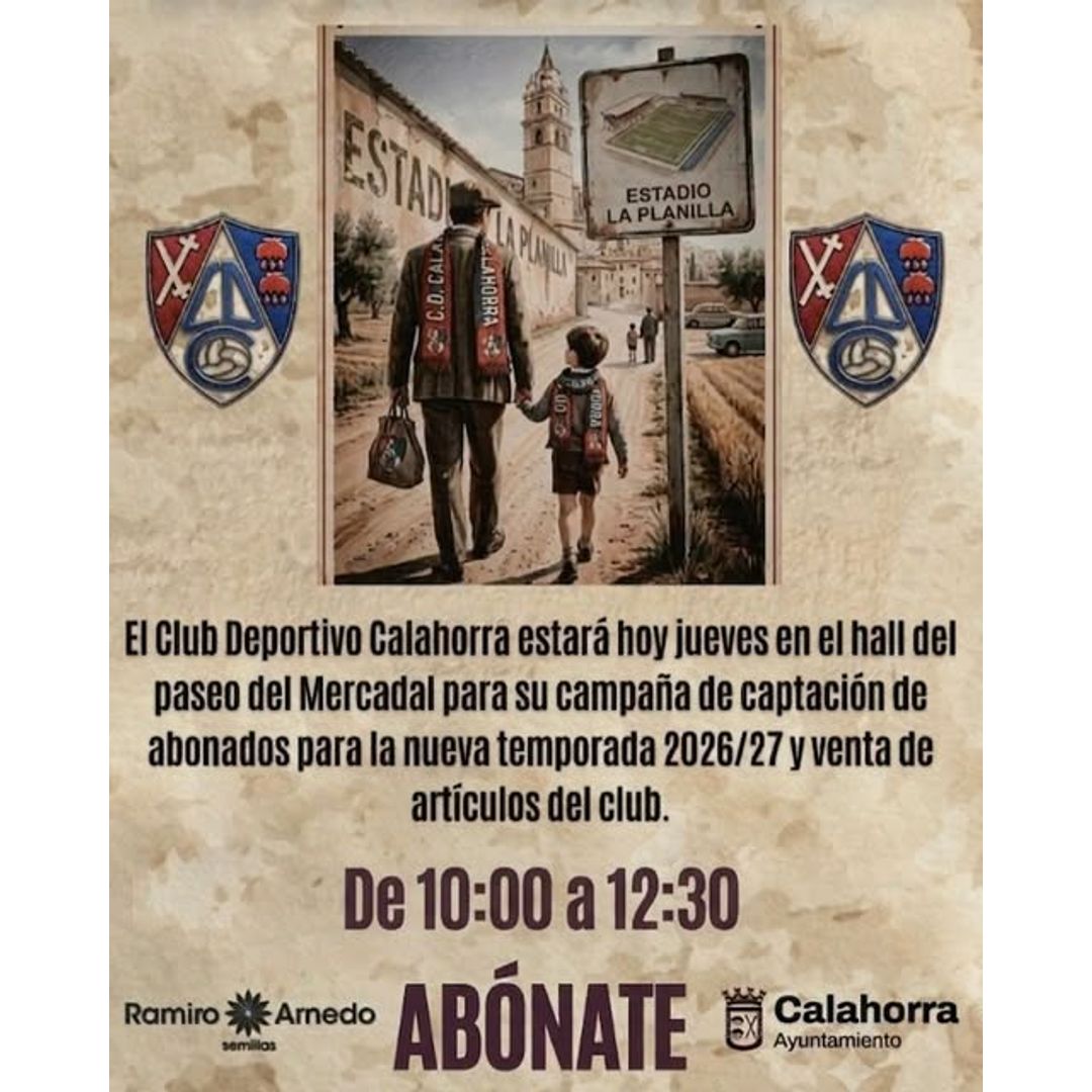 Campaña de socios y abonos CD Calahorra 2026-2027