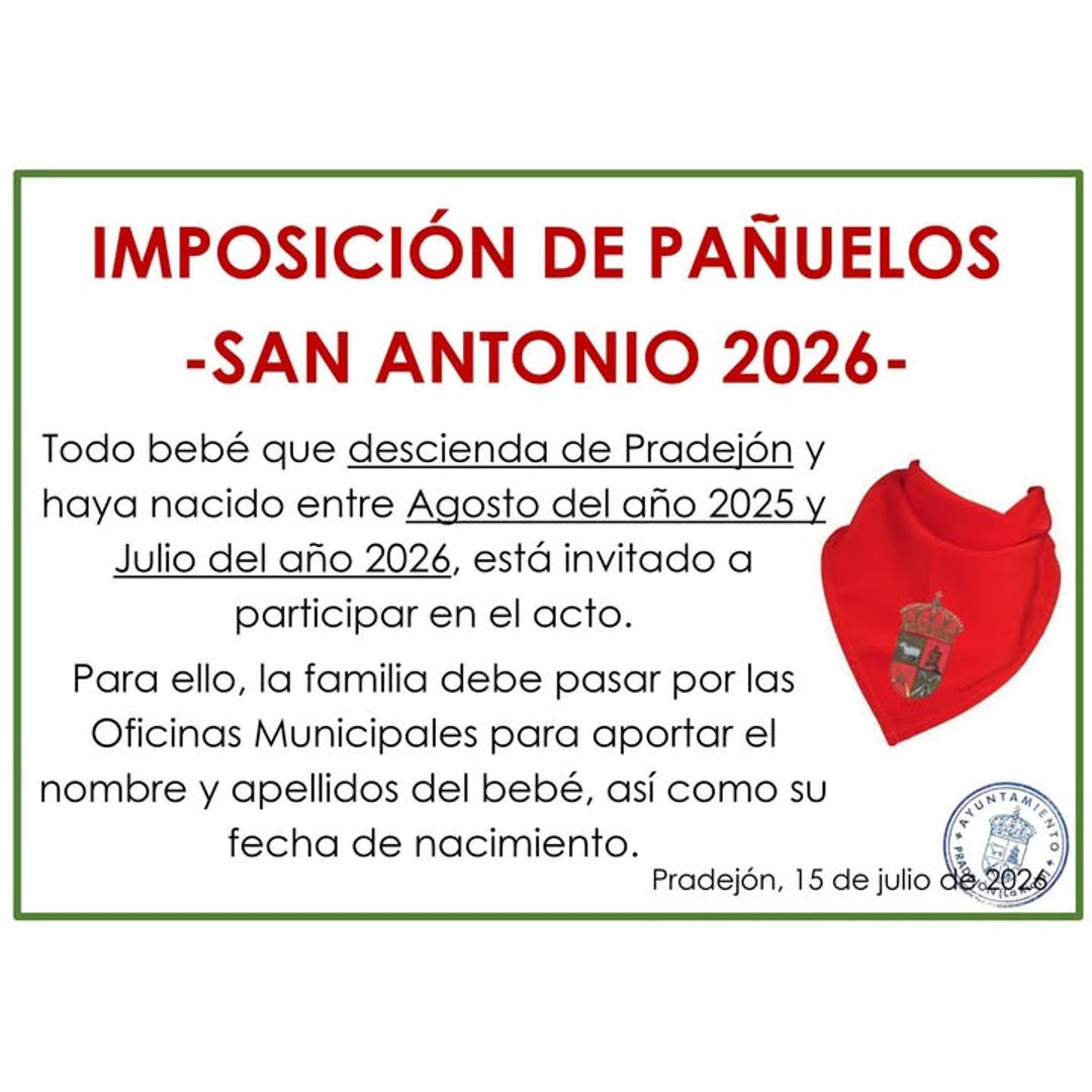 Imposición de pañuelos a bebés