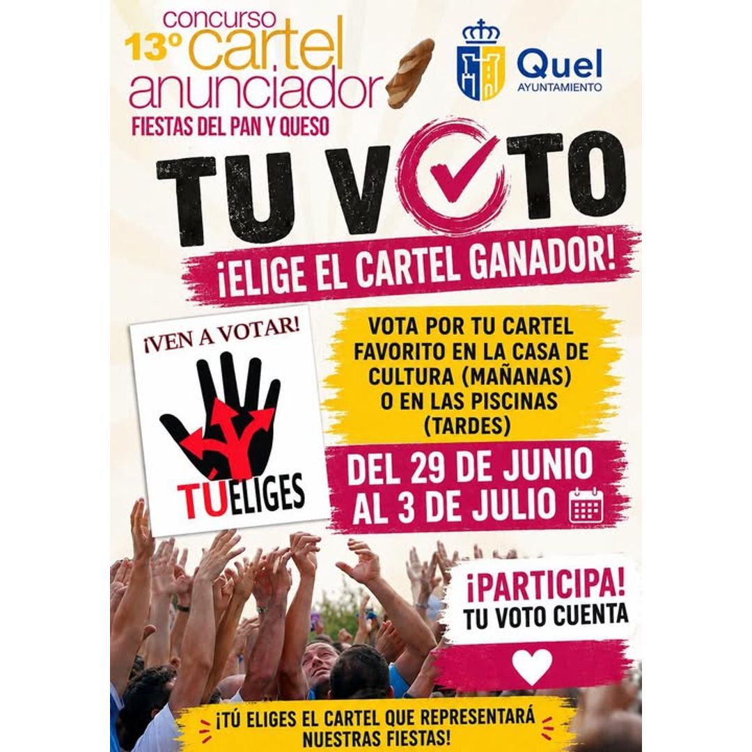 Votación del cartel de las Fiestas del Pan y Queso 2026