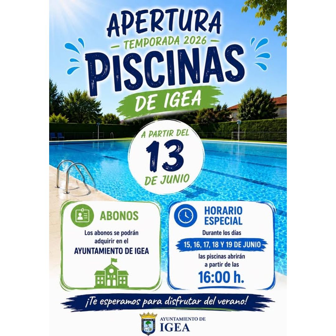 Apertura Piscinas Municipales de Igea