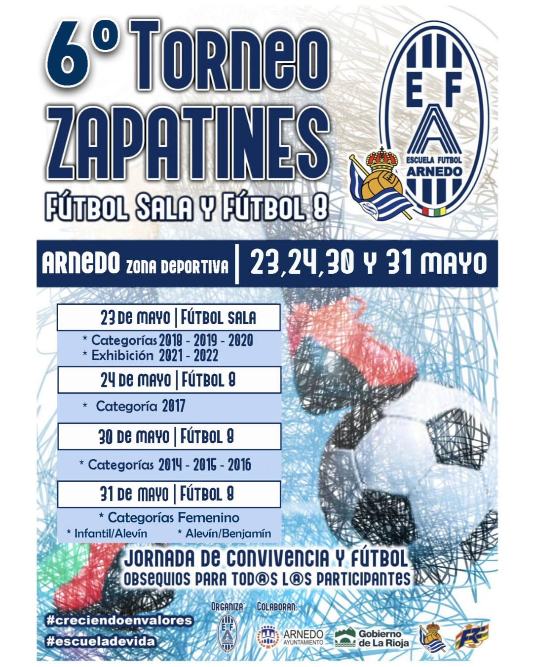 6° Torneo Zapatines: Futbol Sala y Fútbol 8