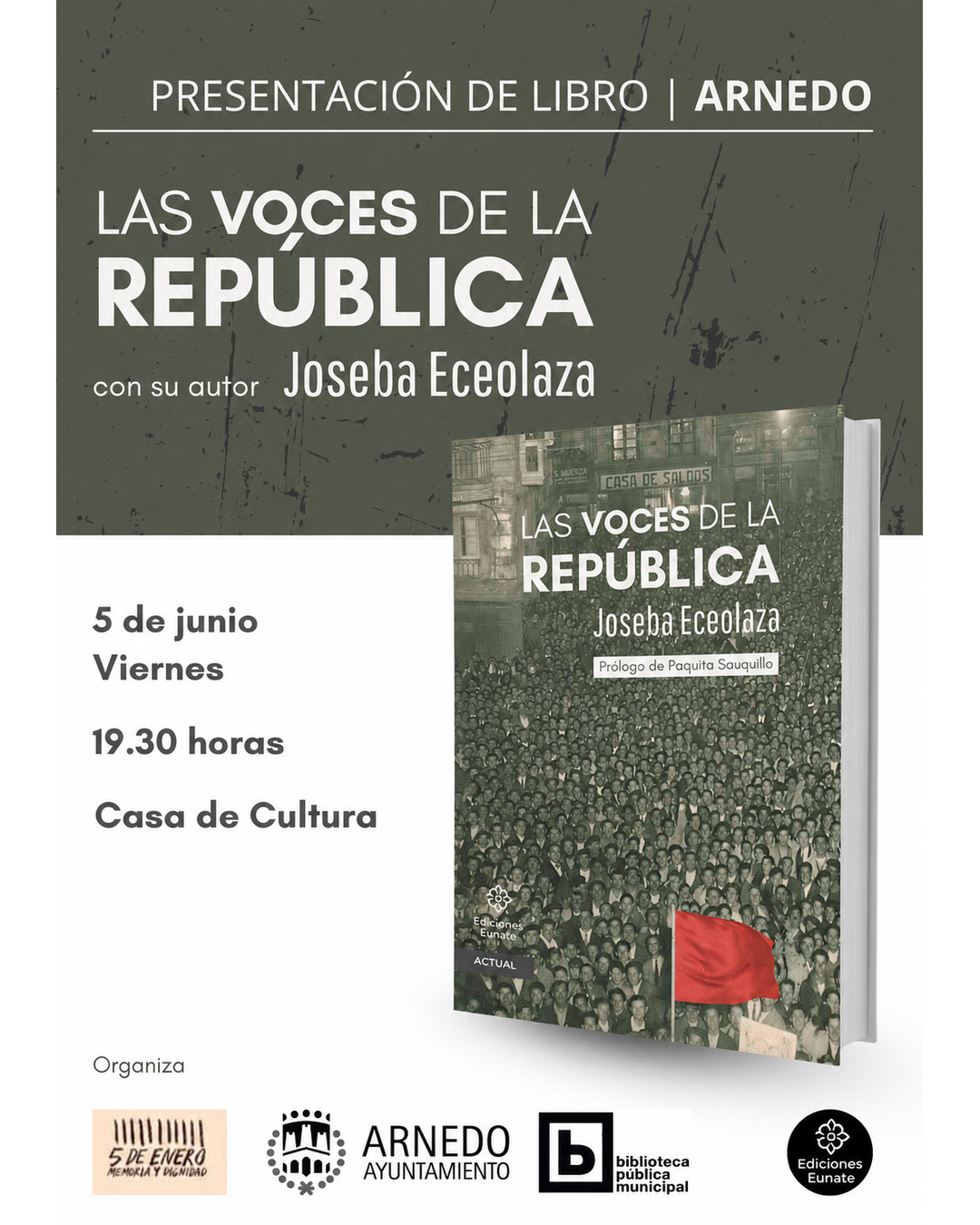 Presentación del libro: Las voces de la República
