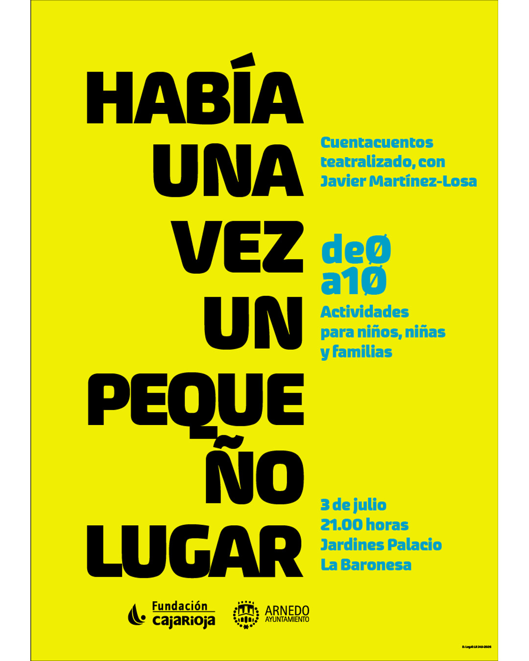Cuentacuentos teatralizado «Había una vez un pequeño lugar»
