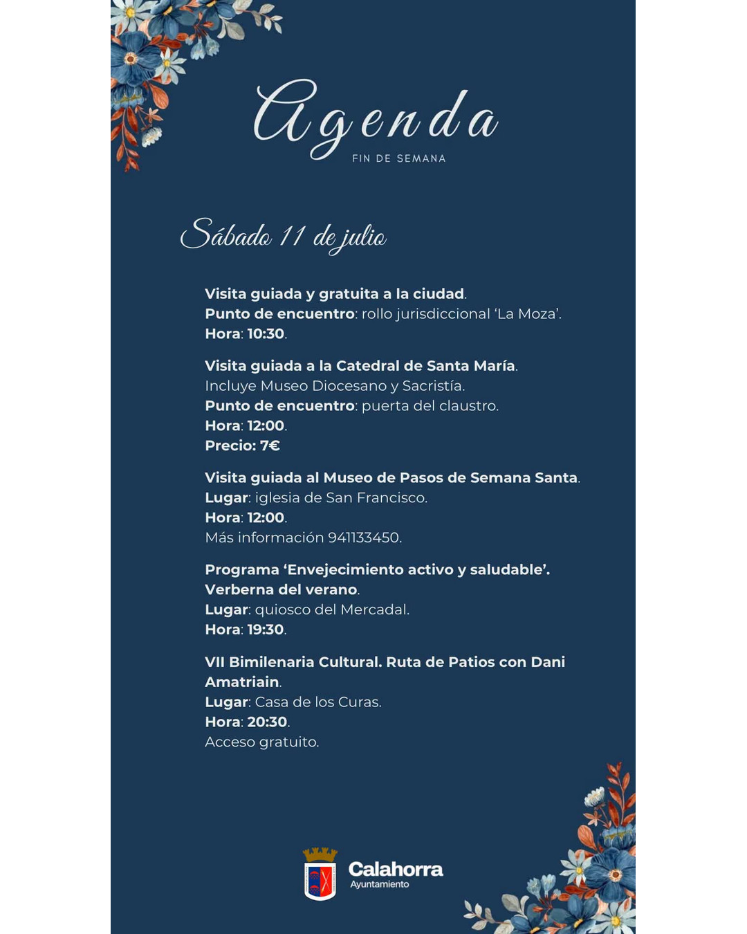 Actividades culturales de la VII edición Bimilenaria